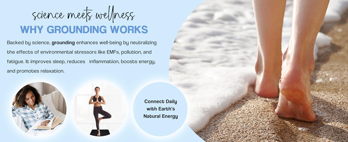 grounding mat for feet earthing mat grounding pad grounding well mat nooro grounding mat neuropathy