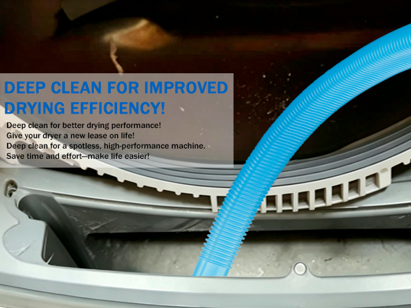 Dryer Vent Cleaner Kit - Compatible Universal Vacuum Attachment Hose with Most Vacuum Cleaner