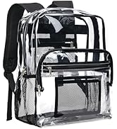 Vorspack Clear Backpack Heavy Duty - Clear Bookbag Large See Through Backpack Plastic Transparent...