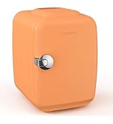 CROWNFUL Mini Fridge, 4 Liter/6 Can Portable Cooler and Warmer Personal Refrigerator for Skin Car...