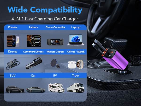 Retractable Car Charger