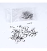 100pcs/set High Temperature Resistance Tungsten Wire Hanging Firing Hook Jump Rings Pottery Ornam...