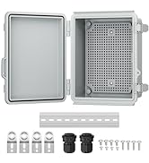 Joinfworld Outdoor Electrical Box Waterproof Junction Box Plastic Outdoor Weatherproof Electrical...