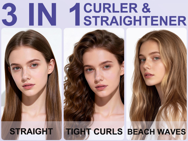 2 in 1 straightener and curler