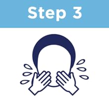 Step 3: Spread lather over the entire affected area, rinse thoroughly, and pat dry