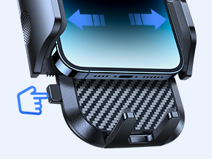 one-button quick release phone mount for car accessories hands free iphone 15 car mount