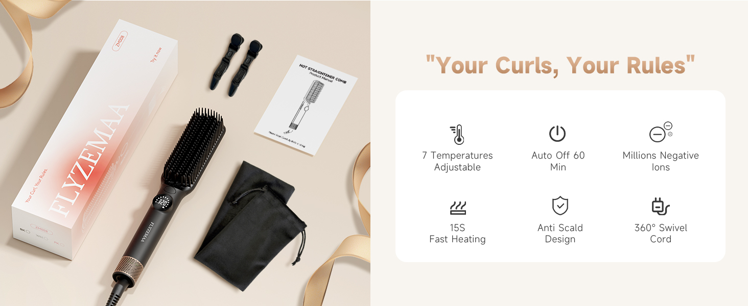 hot comb for black women hair hair straightener brush hair straightener for thick hair