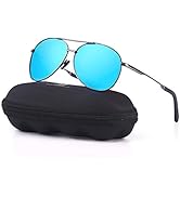 mxnx Aviator Sunglasses for Men Polarized Women UV Protection Lightweight Driving Fishing Sports ...