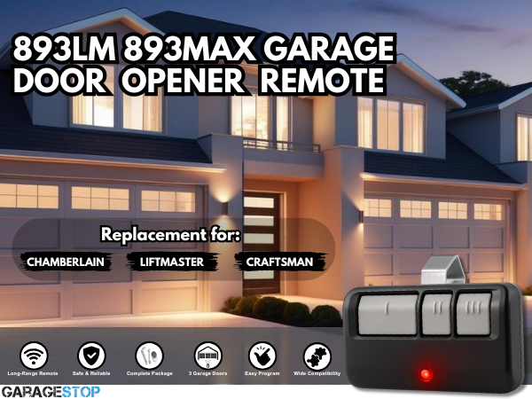 893LM 893Max 371LM 373LM 971LM 973LM liftmaster remote replacement universal garage door opener