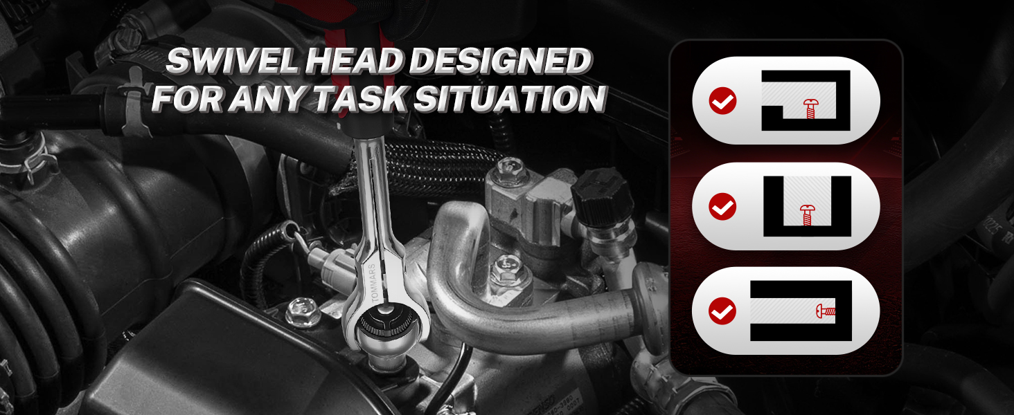 swivel ratchet socket wrench