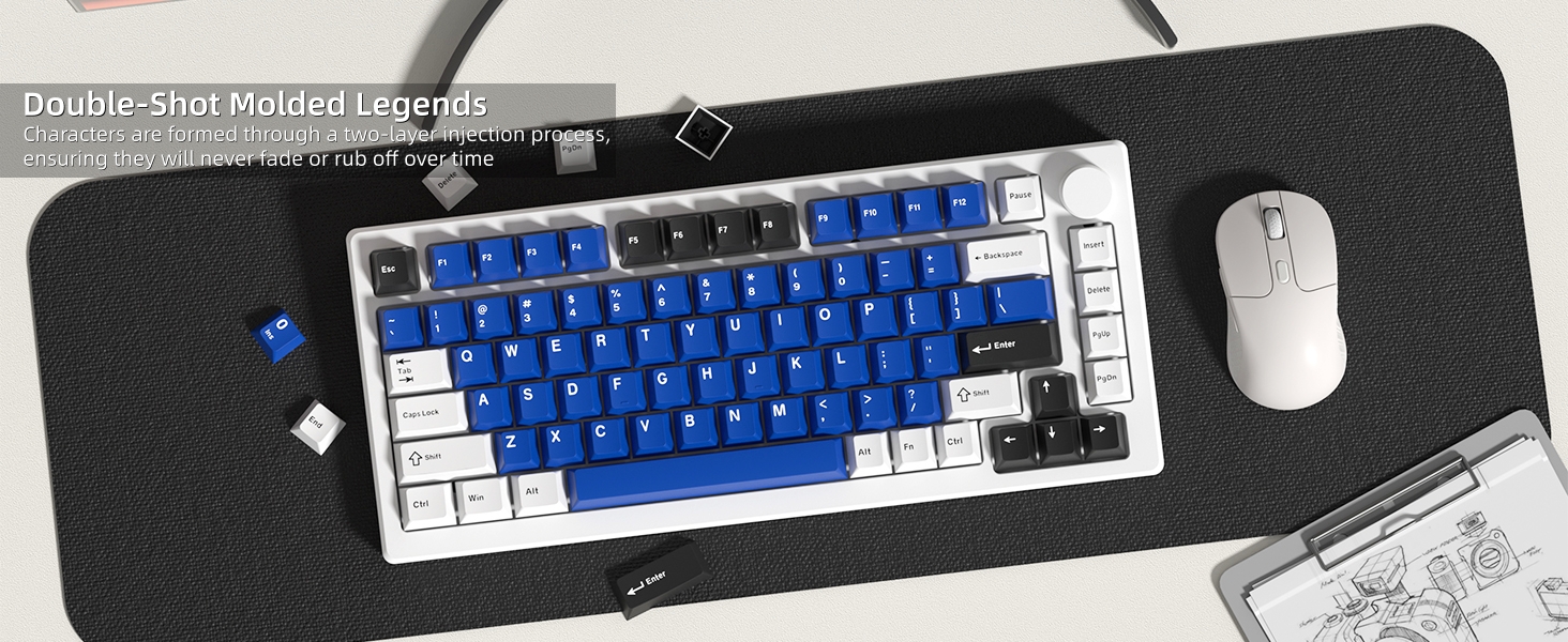 Keyboard Keycaps - PBT Keycaps for Mechanical Keyboard