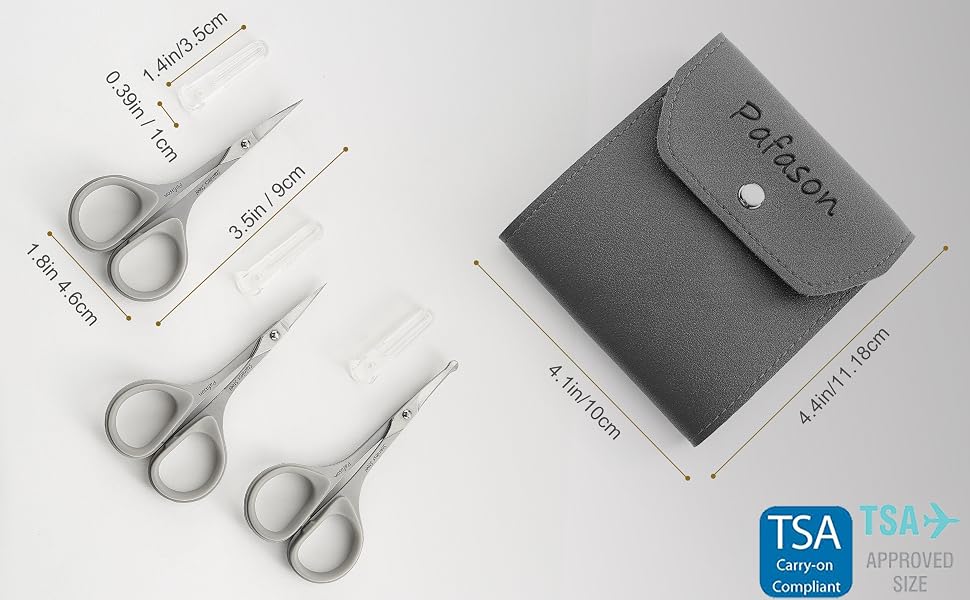 pafason beard mustache facial nose hair scissors