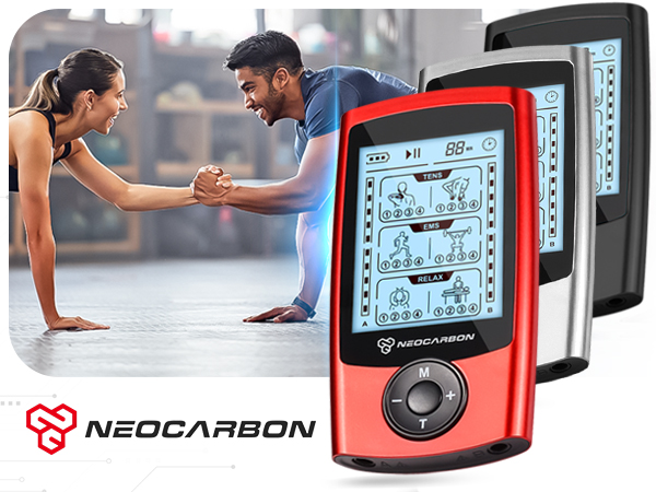 tens unit ems pms electric pulse massager portable shock shoulder back pain relief electrode pad