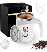 Magnetic Stirring Coffee Mug Stainless Insulated Travel Cup Women Christmas Xmas Birthday Gift Id...