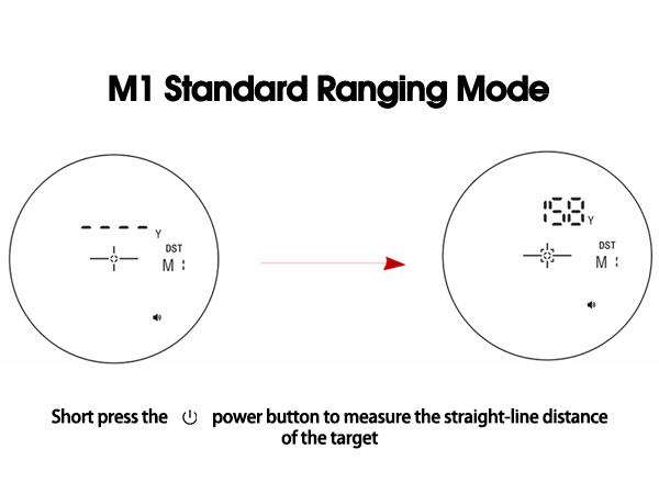laser rangefinder with slope 7x magnification magnet
