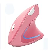 Wireless Mouse Ergonomic Vertical Mouse Ergo LED Light High Precision Optical Cordless Lightweigh...