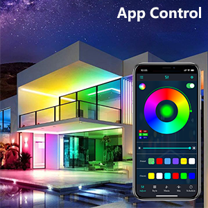 App control led strip rgbic lights