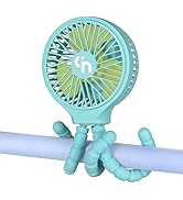 WiHoo Mini Handheld Stroller Fan,Battery Operated Fan Personal Portable Fan Car Seat Baby Fan wit...