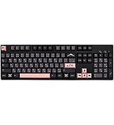 JSJT Night Cherry Keycaps 136 Keys Japanese Keycaps Cherry Profile Keycap PBT Dye Sublimation Key...