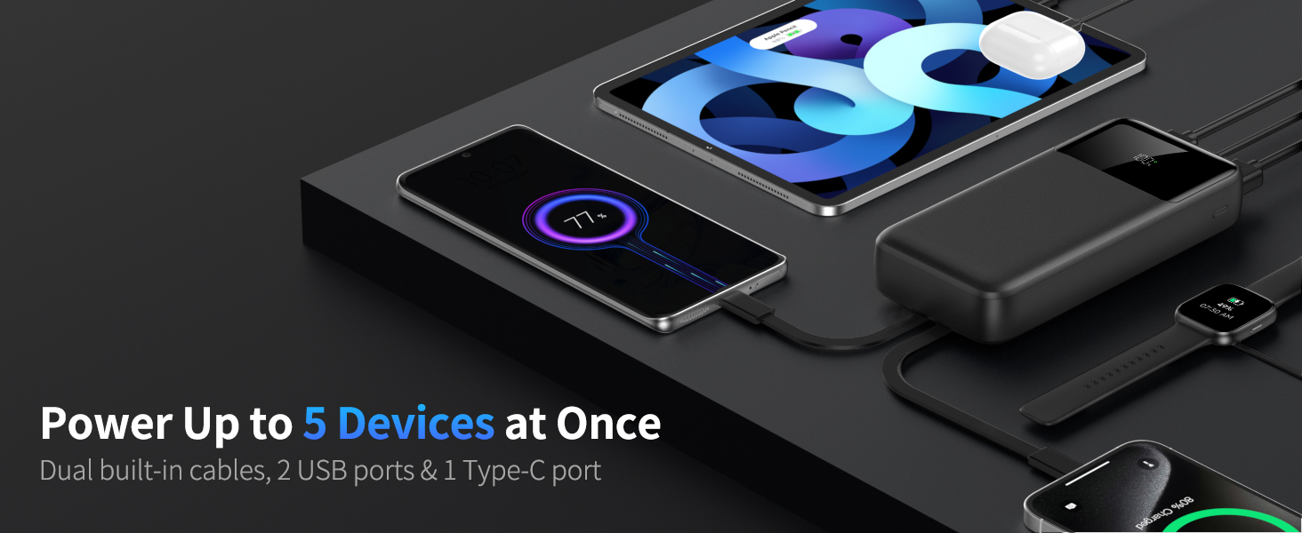 power bank 5 Devices at Once