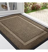 OLANLY Front Door Mat Indoor Outdoor Entrance, Waterproof All-Season, All-Weather Doormat, Sturdy...