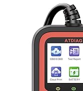 OBD2 Scanner Diagnostic Tool, Check Engine Lights and Clear Vehicle Trouble Code, Battery Start T...