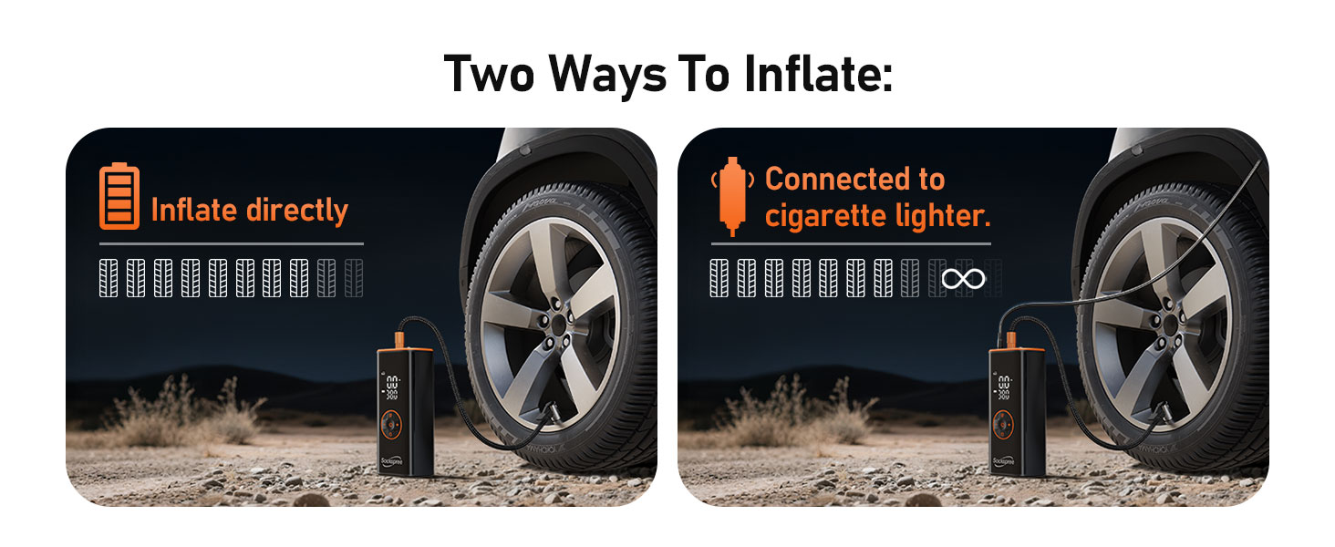 Tire Inflator Portable Air Compressor