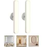 Set of 2 Wireless Vanity Makeup Lights for Mirror, Rechargeable LED Stick On Light Bar for Bathro...
