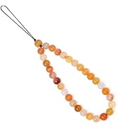 Handmade Natural Gemstone Beaded Charm Cell Phone Camera Lanyard, Stanley Cup Accessories, Wrist ...