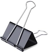 Ufmarine Jumbo Binder Clips 3 inch (18 Pcs), Extra Large Binder Clips for Office Supplies