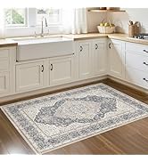 homewill 3x5 Washable Entryway Rug: Non-Slip Soft Indoor Throw Area Rug for Living Room Bedroom K...