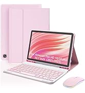 XCHYTECHER Keyboard Case and Mouse for Fire HD 10/10 Plus 2021/2023 10.1 inch (11/13th Gen...