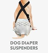 Paw Inspired The Original Dog Diaper Suspenders | Belly Bands Canine Harness | Durable Dress &amp; Di...