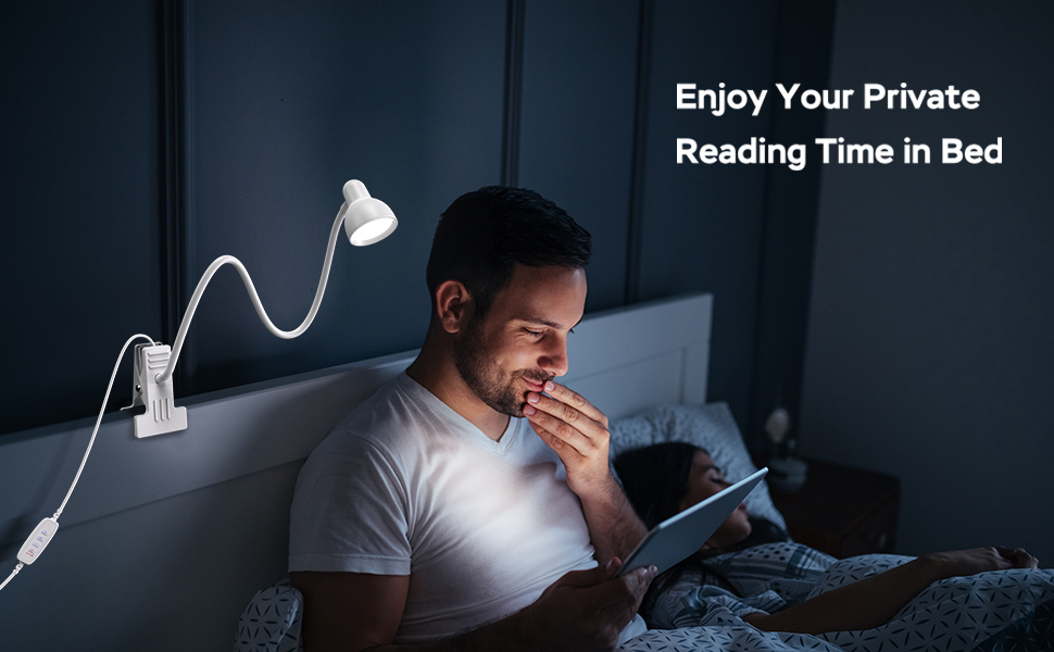 Clip on Lamp USB Reading Light