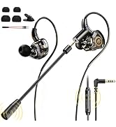 BlueFire Wired Gaming Earbuds with Mic, in-Ear Headphones with Deep Bass, Noise Isolating HiFi Ea...