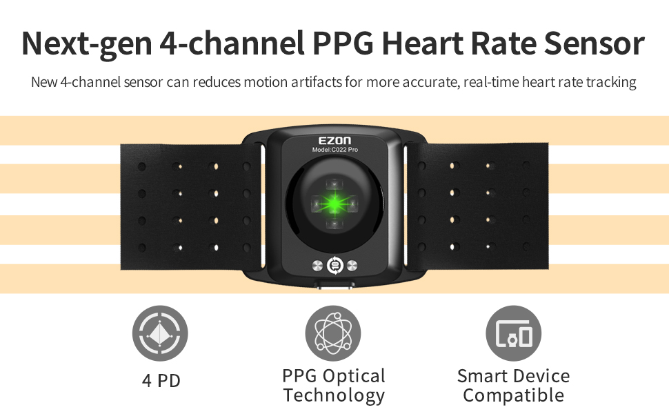 Heart rate monitor armband