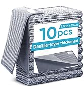 Forggon10 Pcs New Upgrade 2-Layer Non Scratch Wire Dishcloth,Wire Dishwashing Rag, Non-Scratch Wi...