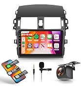 4 Core 64G Android Car Stereo for Toyota Corolla 2009-2013 with Wireless CarPlay Android Auto, 9 ...