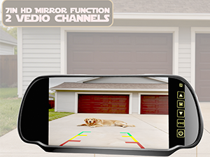 7 Inch TFT LCD Car Rearview Mirror Monitor