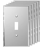 LIDER Reflective Acrylic Toggle Switch Wall Plate, Mirrored Light Switch Cover, Plexiglass Cover ...