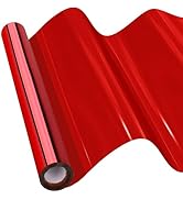 Vanhench Red Cellophane Wrapping Paper, 16" x 100' 3Mil Flower Floral Wrap Paper for Bouquet, Wat...