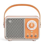 LUKADER Retro Bluetooth Speaker, Vintage Decor, Wireless Portable Mini Bluetooth Speaker, Small C...