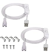 SinLoon USB to T5 T8 Power Switch Cable,T5 T8 LED Lamp Connecting Wire Ceiling Lights Daylight LE...