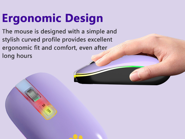 Ergonomic Ambidextrous Mouse usb mouse wireless