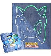 Get Trend Sonic The Hedgehog Glow in The Dark Blanket 51x59” for Kids, Soft Fleece Throw Blanket ...