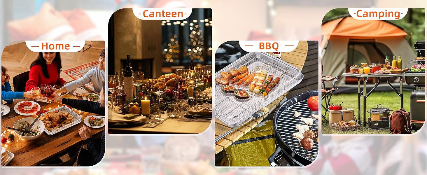 suitable for all occasions to use: home, canteen, bbq, camping, hotel, bakery and more