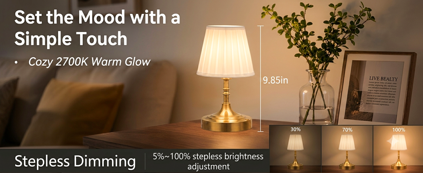 cordless table lamp small size