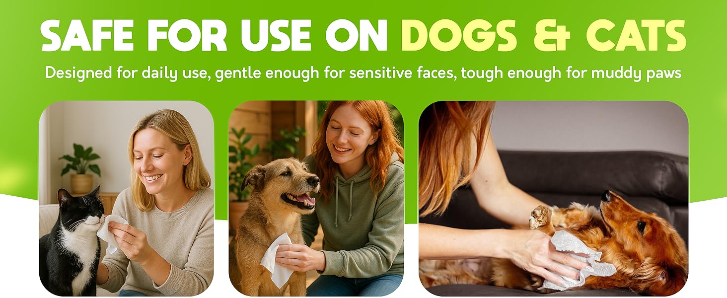 waterless dog shampoo wipes pet safe disinfectant wipes pañitos humedos para perros