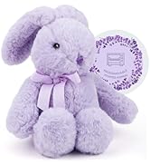 Microwaveable Lavender Bunny Plush, Heated &amp; Lightly Weighted Stuffed Animal Plush Toy, Faux Rabb...