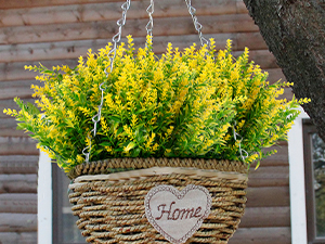 Faux Outdoor Plastic Plants UV Resistant Shrubs Outside Indoor Decorations